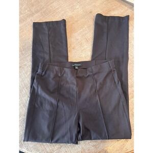 Banana Republic Women's Pull-On Straight Leg Ponte Pants, Brown, Size Medium